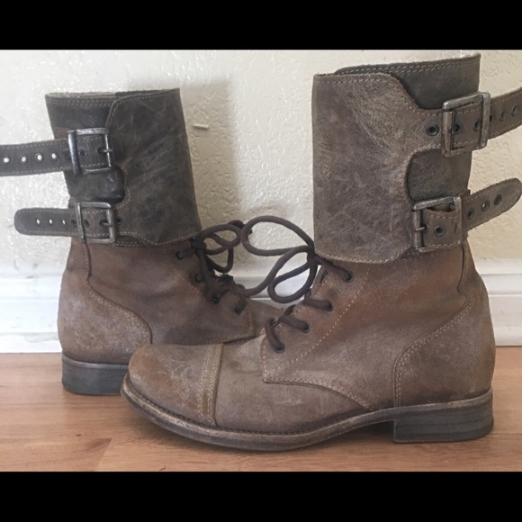 ALL SAINTS COMBAT BOOTS - Picture 2 of 6